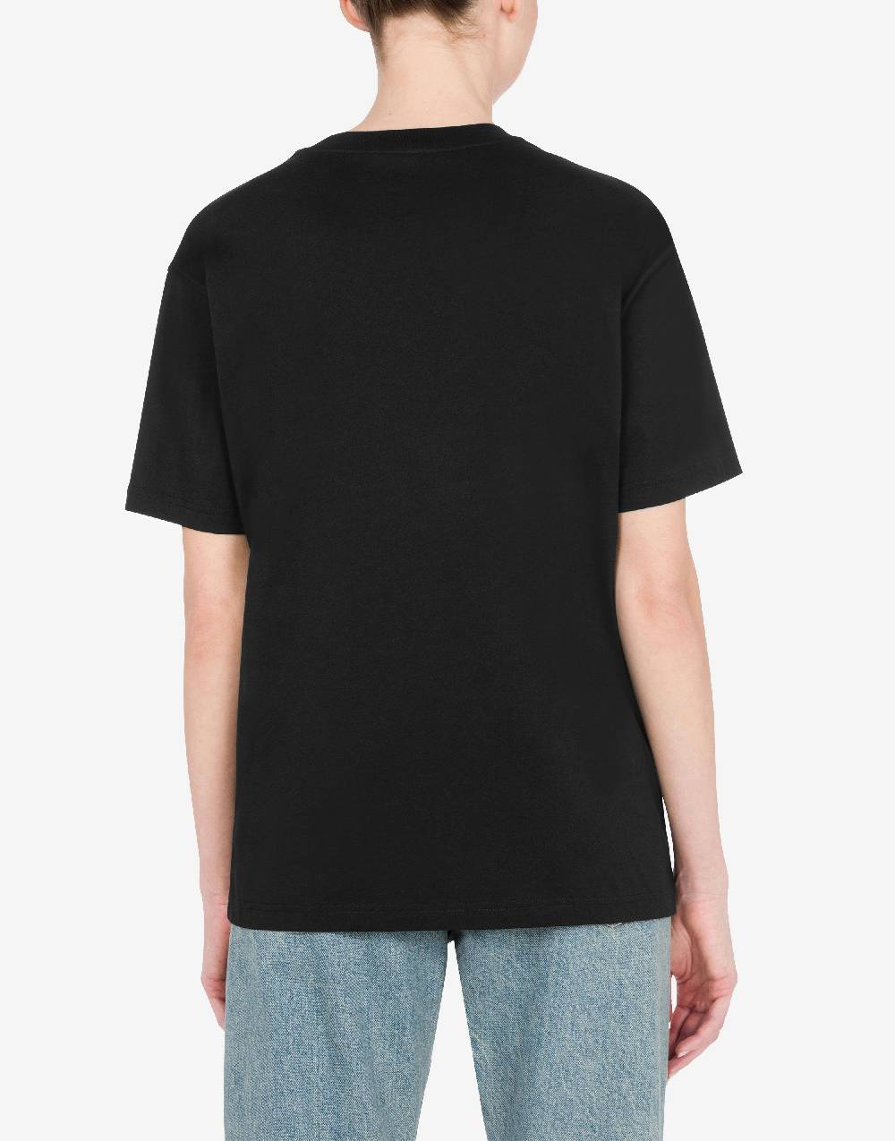 Love Moschino T-shirt in jersey organico Smiley® Vendita Economica