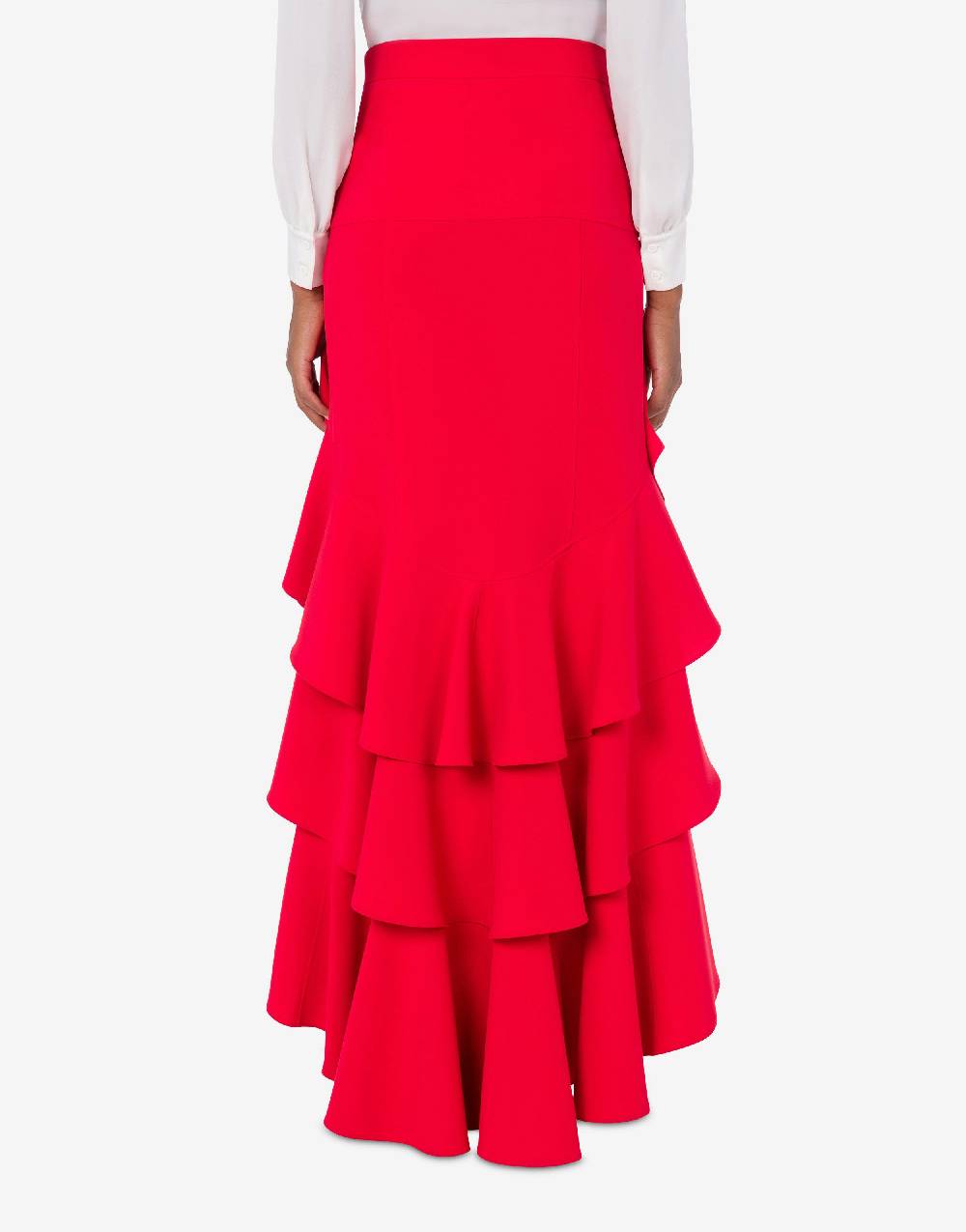 Love Moschino Gonna in crêpe con ruches In Linea
