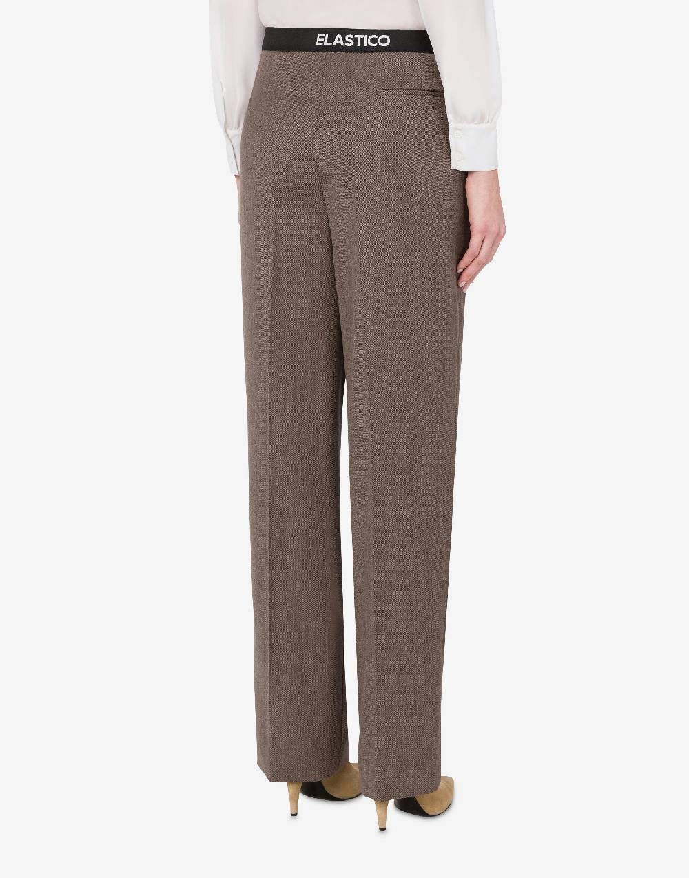 Love Moschino Pantalone in tela di lana Elastic Band Nuovo