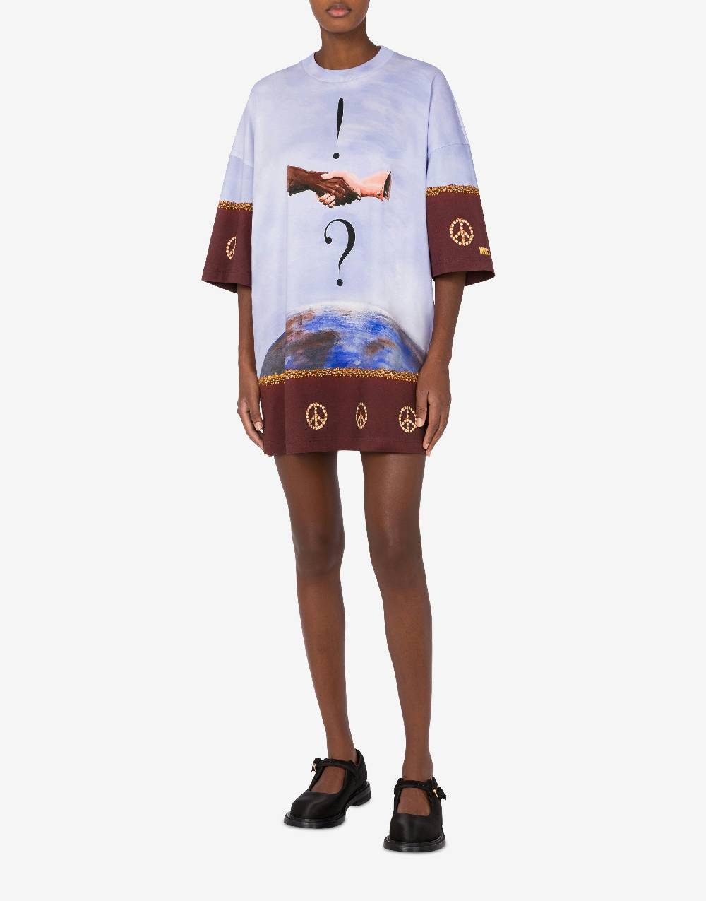 Love Moschino Abito in interlock di cotone Volemosebbene Vendita