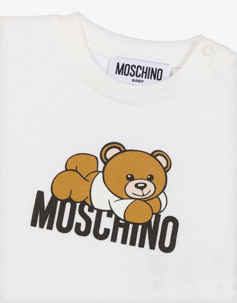 Love Moschino T-shirt in cotone organico Lovely Teddy Bear Pezzi Unici