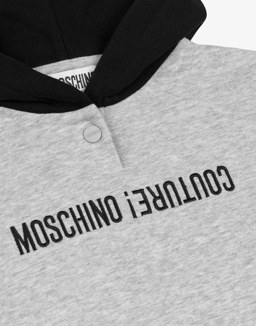 Love Moschino Felpa con cappuccio Upside Down Logo Grandi sconti
