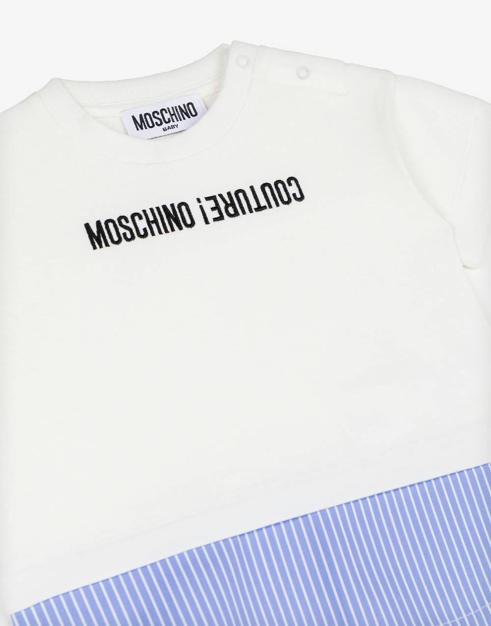 Love Moschino T-shirt in jersey Upside Down Logo Sconto