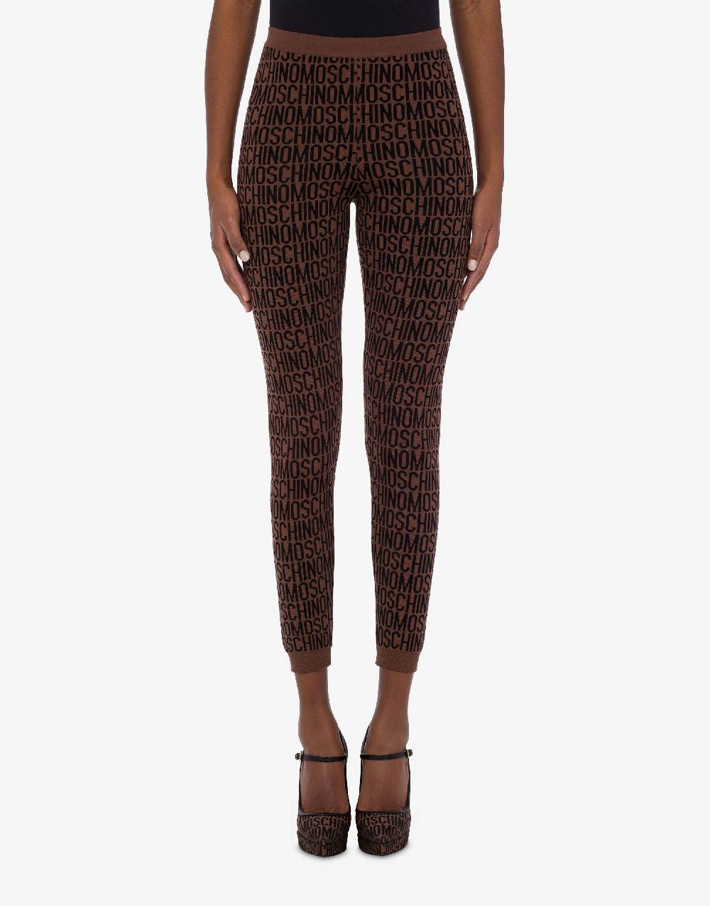 Love Moschino Leggings in lana Allover Logo Negozio