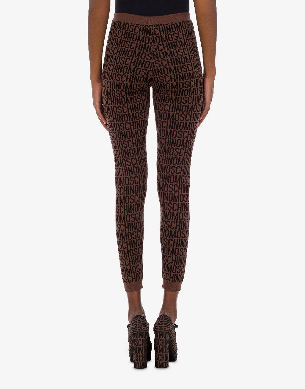 Love Moschino Leggings in lana Allover Logo Negozio