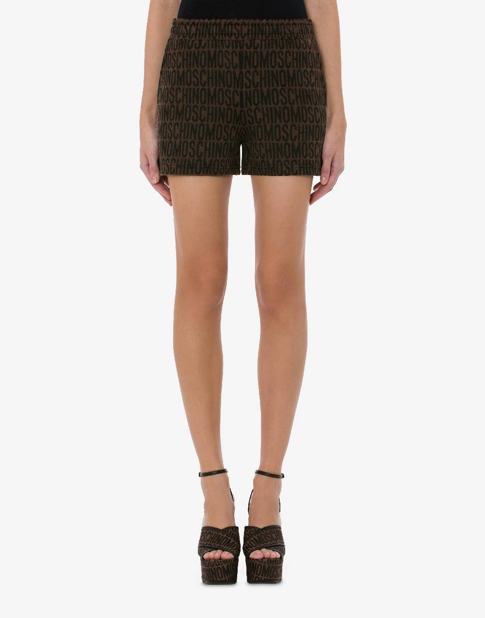Love Moschino Shorts in felpa Allover Logo In Linea