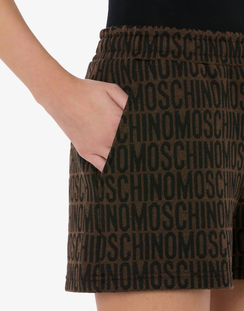 Love Moschino Shorts in felpa Allover Logo In Linea
