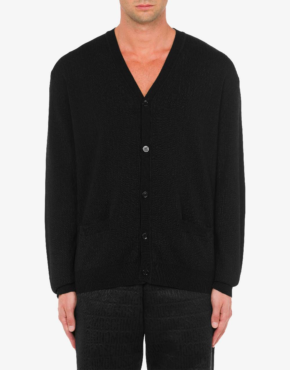 Love Moschino Cardigan in lana Allover Logo Online