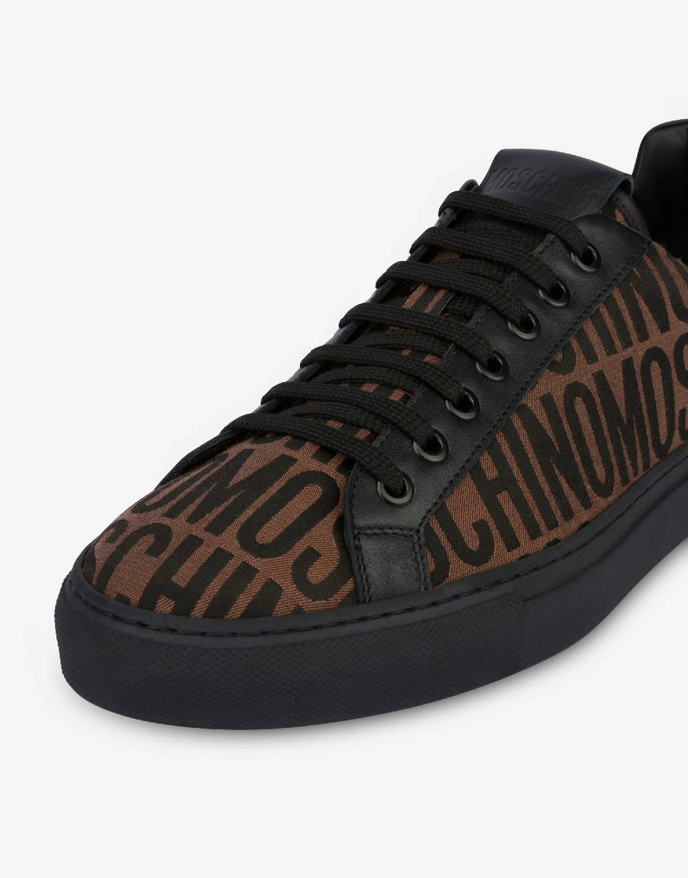 Love Moschino Sneakers in nylon Allover Logo In Saldo