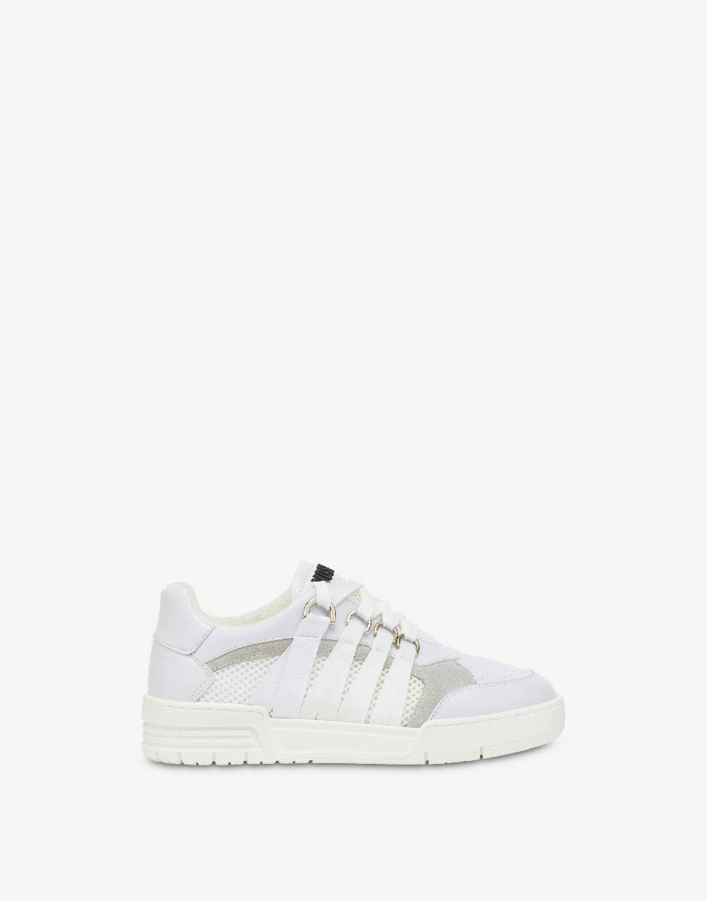 Love Moschino Sneakers Streetball in rete e vitello Promozione Limitata