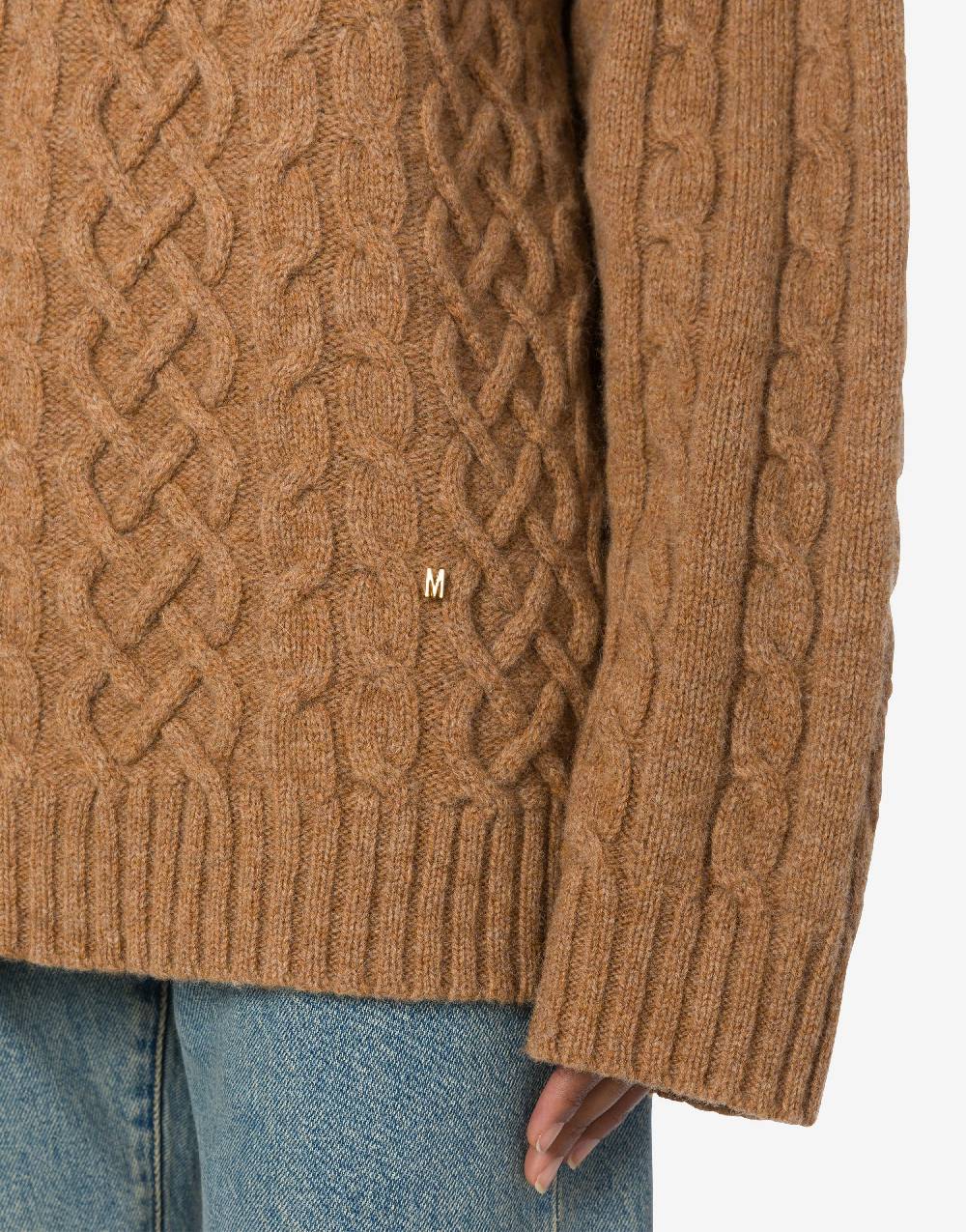 Love Moschino Pullover oversize in shetland Golden M Presa