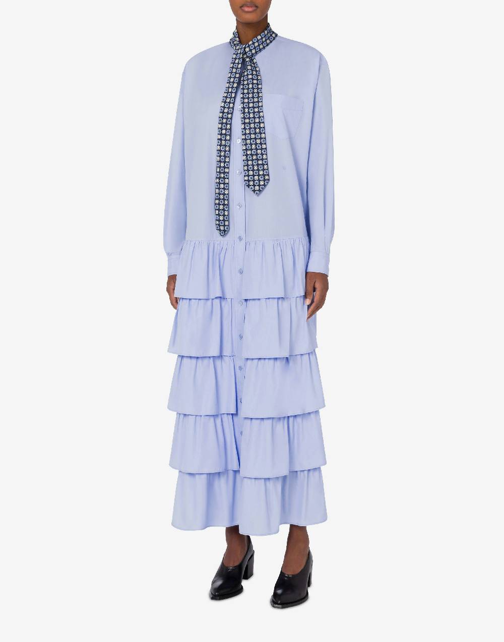 Love Moschino Abito in popeline di cotone Tie Outlet
