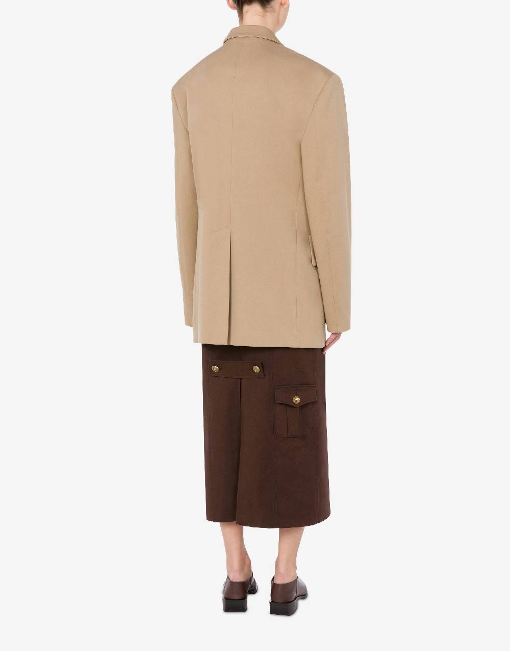 Love Moschino Giacca in gabardina Military Twist Saldi