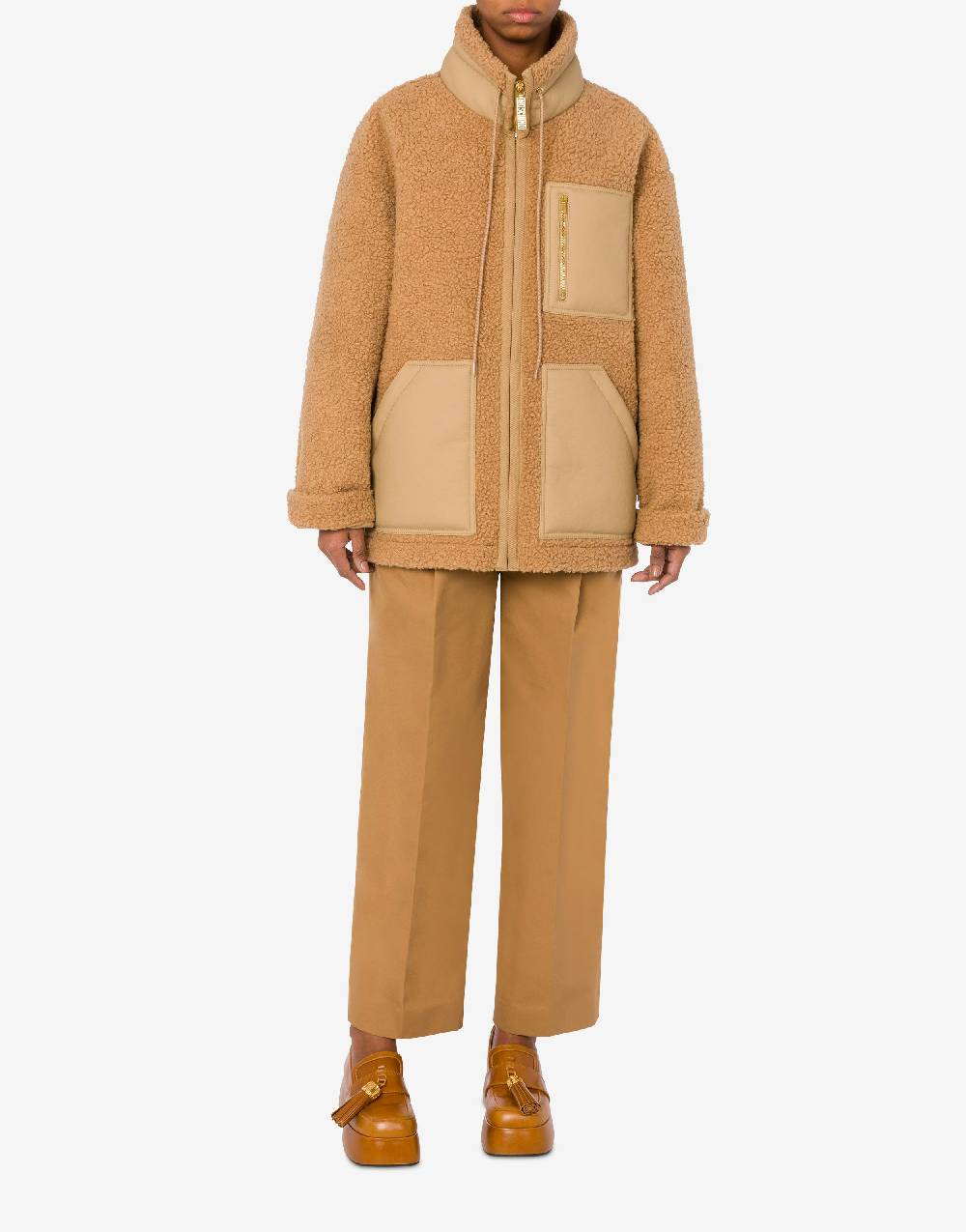 Love Moschino Giacca in tessuto soft con zip Hotsell