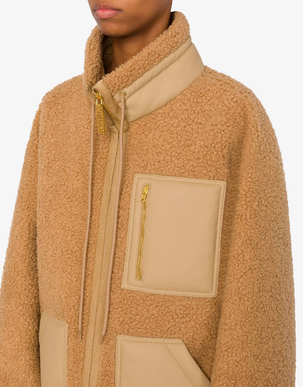Love Moschino Giacca in tessuto soft con zip Hotsell