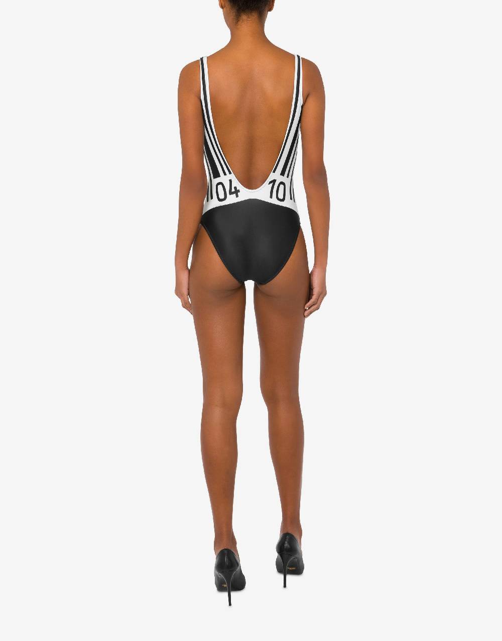 Love Moschino Costume intero con stampa Barcode Consegna Veloce