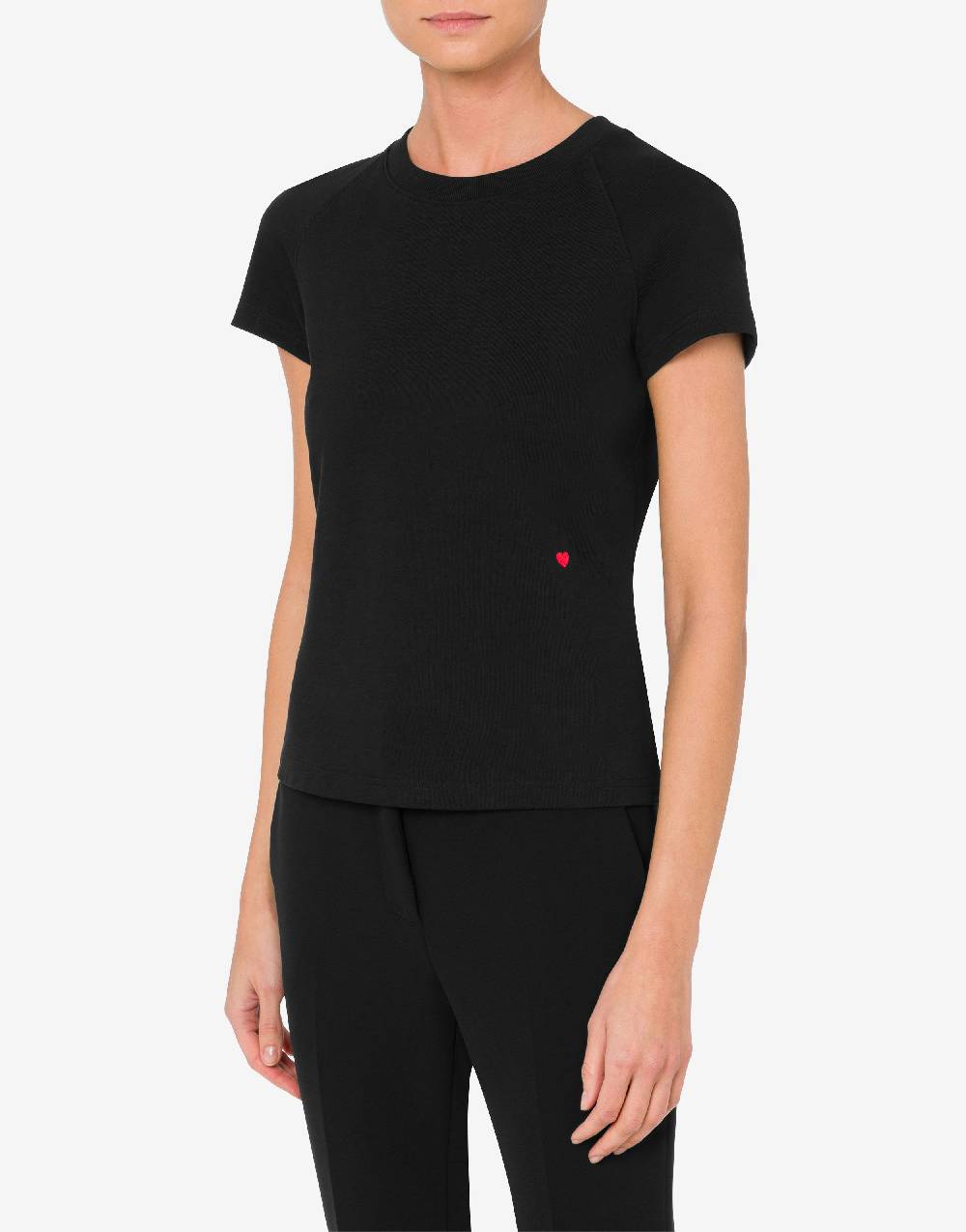 Love Moschino T-shirt Red Heart Saldi Di Fabbrica