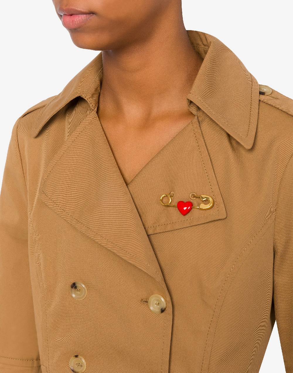 Love Moschino Giacca cropped Heart Safety Pin I Più Venduti