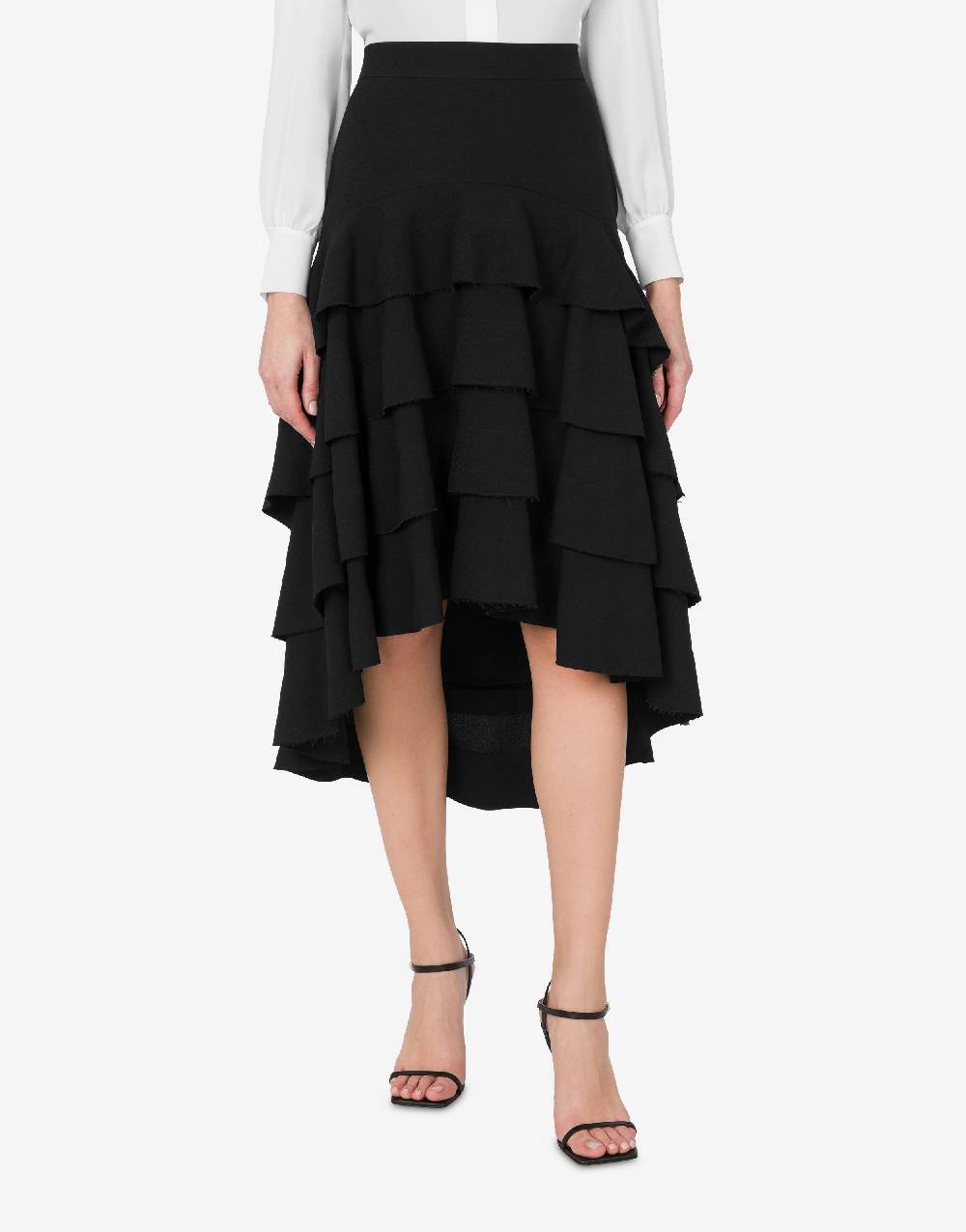 Love Moschino Gonna midi in crêpe con ruches Bestseller