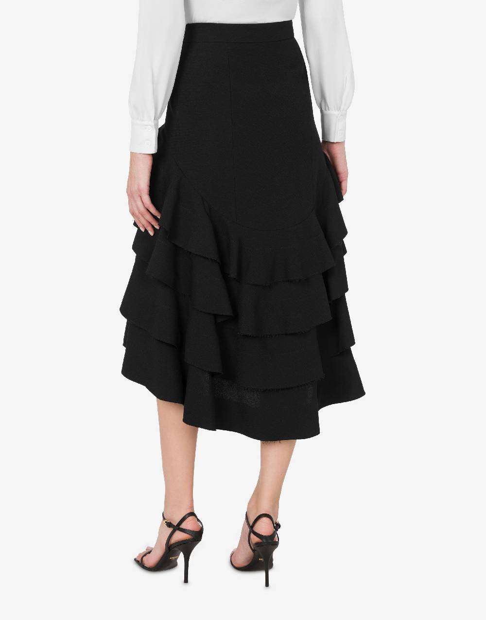 Love Moschino Gonna midi in crêpe con ruches Bestseller