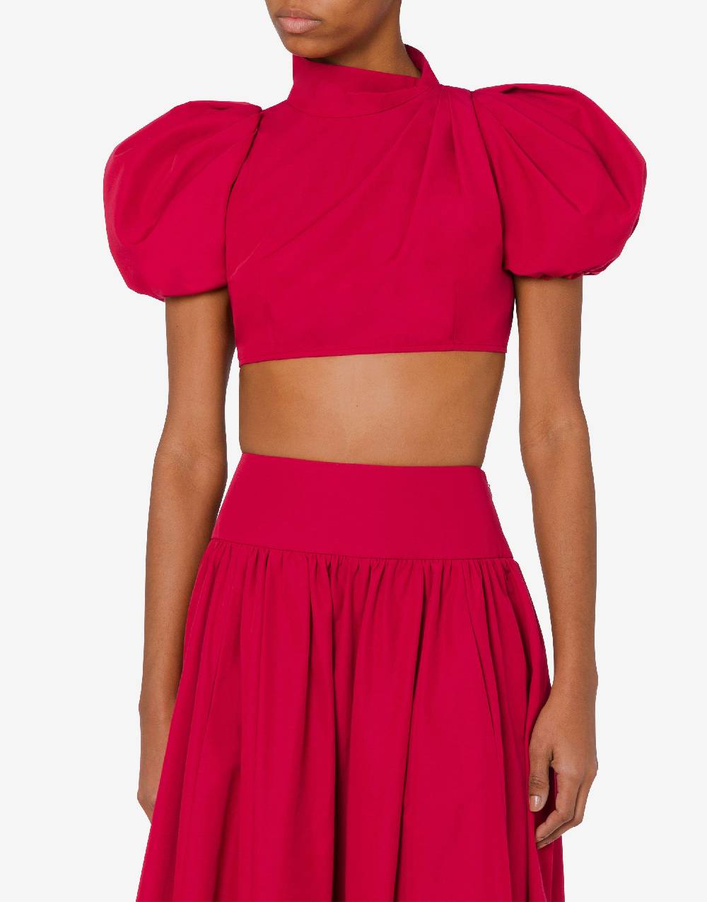 Love Moschino Camicia cropped con maniche a palloncino Outlet
