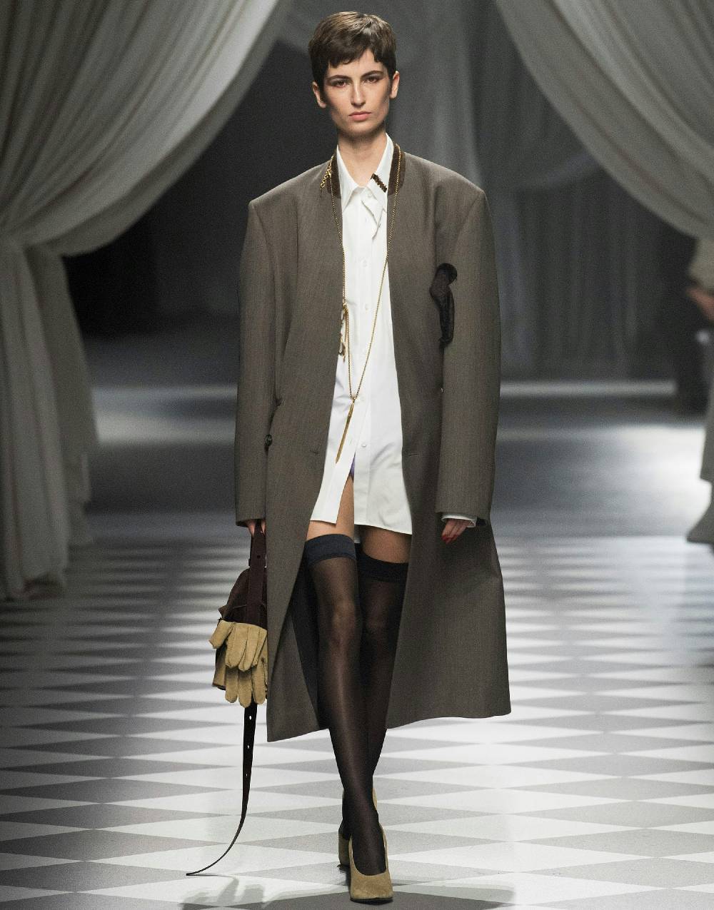 Love Moschino Cappotto in tela di lana Negozio