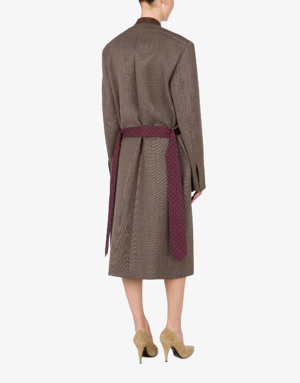 Love Moschino Cappotto in tela di lana Negozio