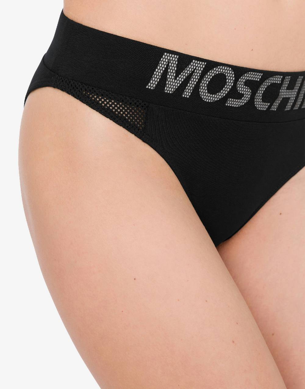 Love Moschino Slip in jersey stretch Mesh Logo Italia