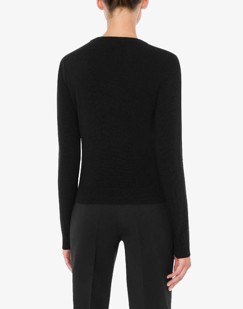 Love Moschino Pullover in lana e cashmere Red Heart In Linea
