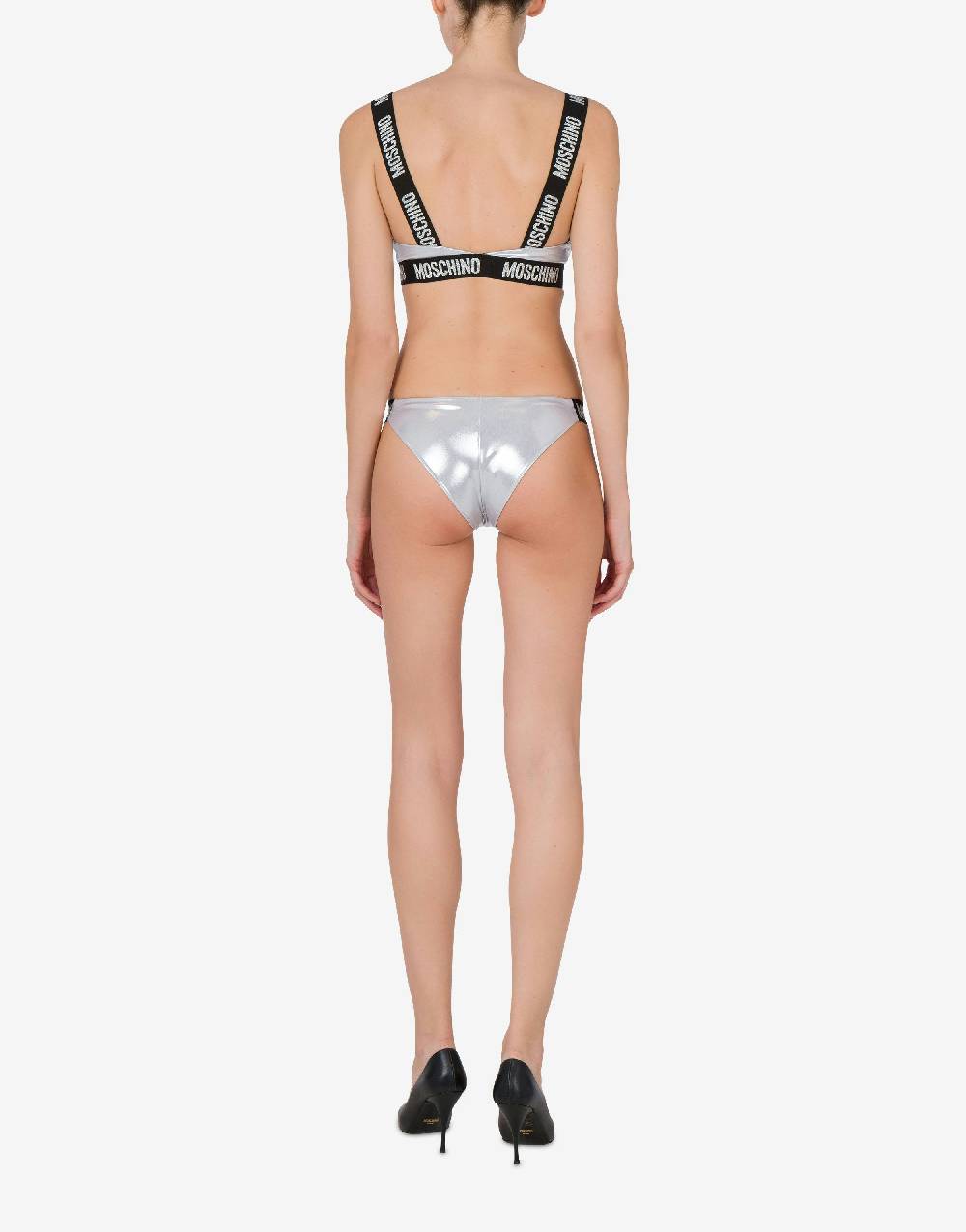 Love Moschino Top bikini Shiny & Silver Qualità Garantita