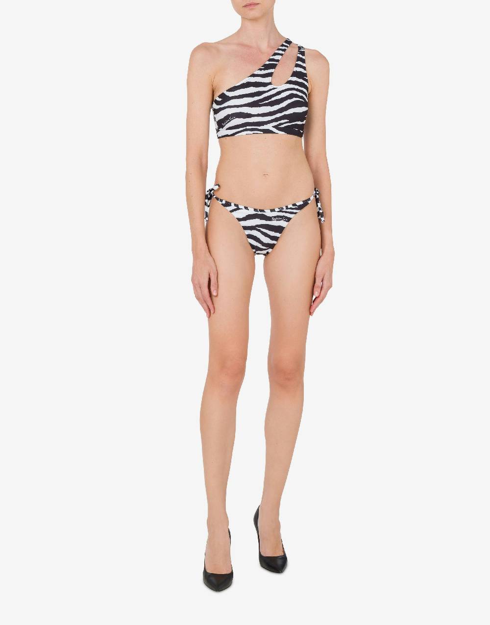 Love Moschino Top bikini Animalier Print Esporta salva