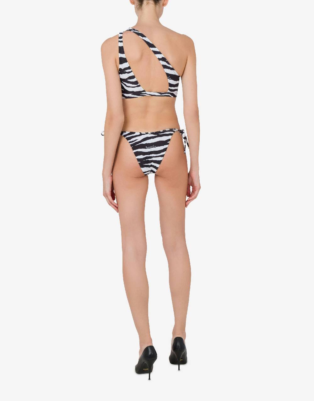 Love Moschino Top bikini Animalier Print Esporta salva