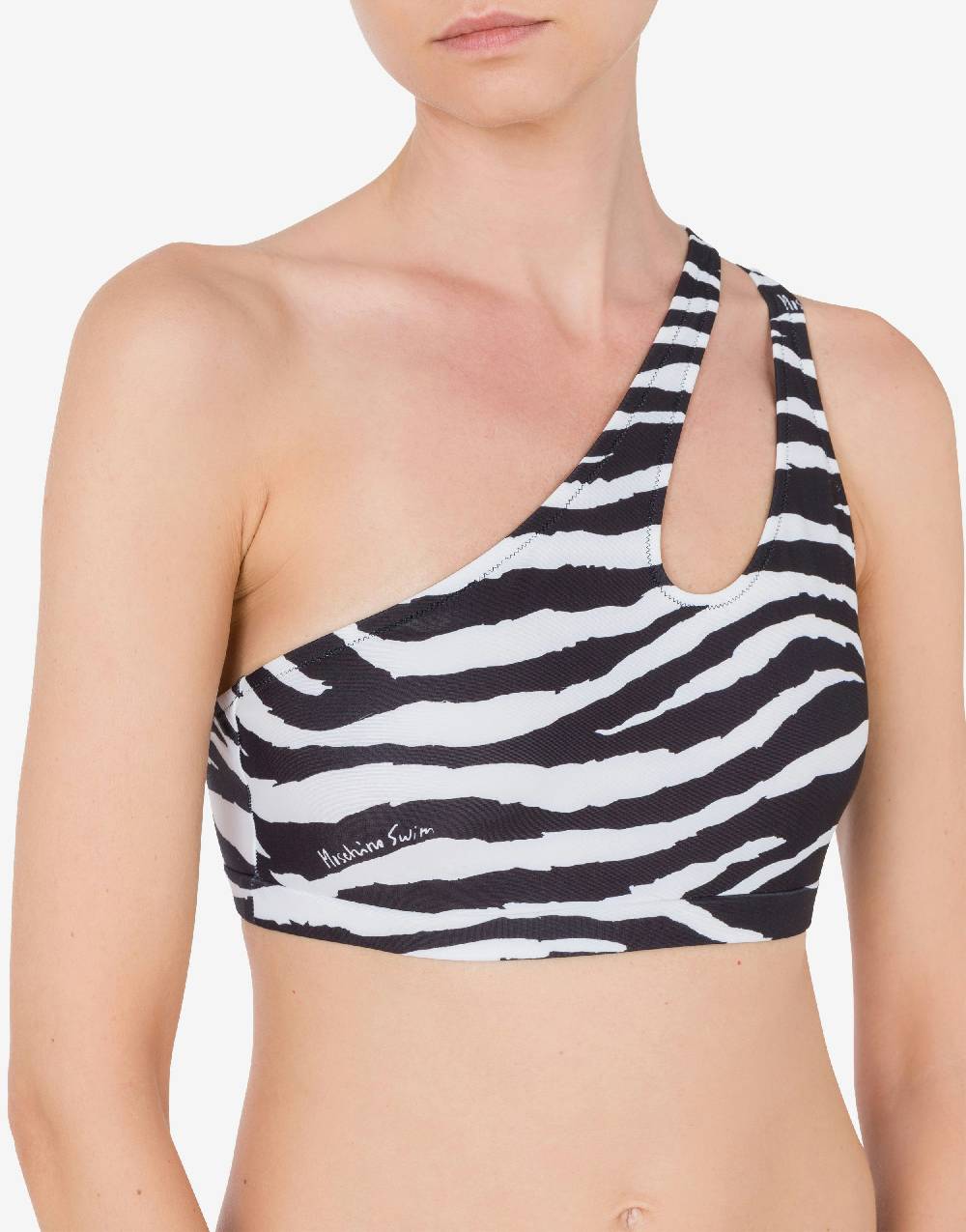 Love Moschino Top bikini Animalier Print Esporta salva
