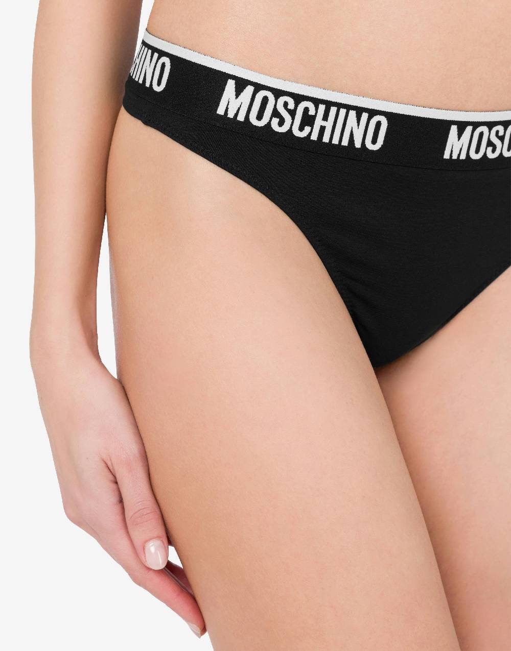 Love Moschino Perizoma in jersey stretch Elastic Logo Band Promozione Limitata