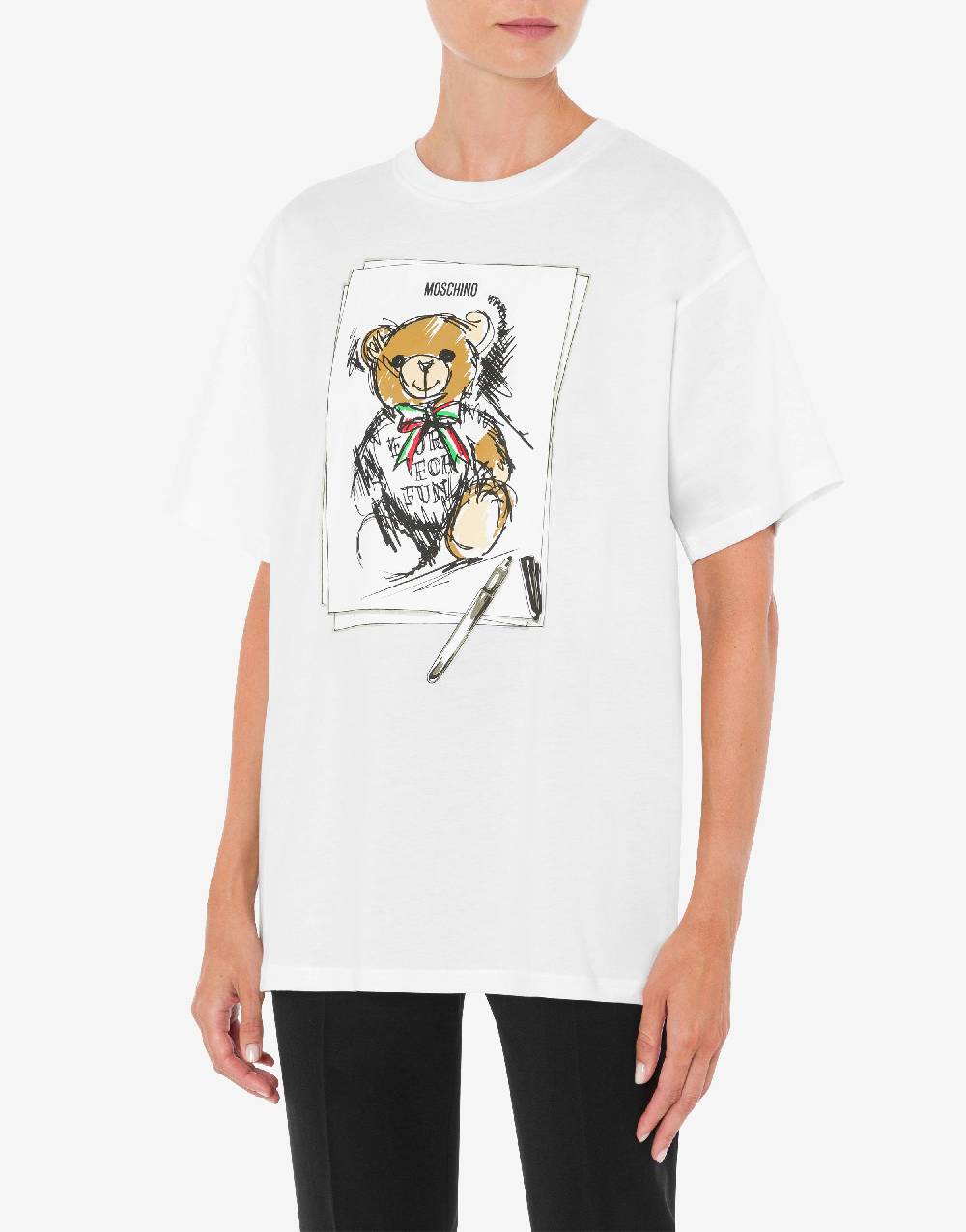 Love Moschino T-shirt oversize Moschino Teddy Bear Sottocosto