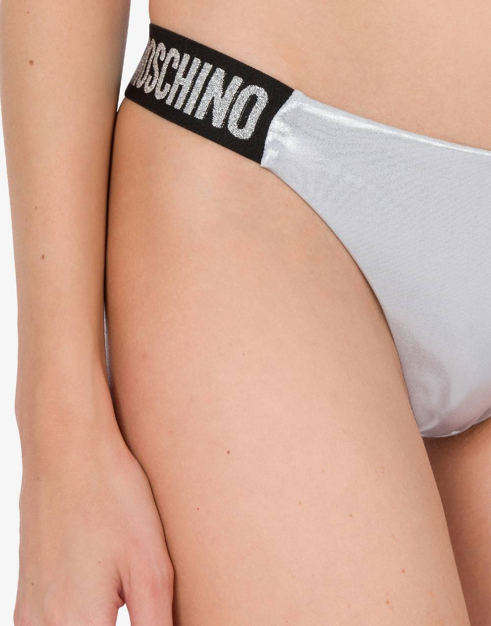 Love Moschino Slip mare Shiny & Silver Sconto