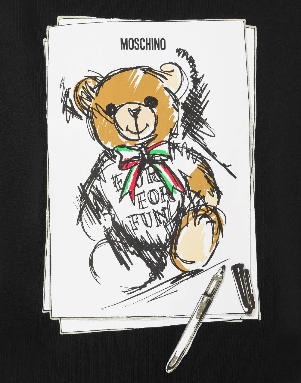 Love Moschino T-shirt oversize Moschino Teddy Bear Saldi