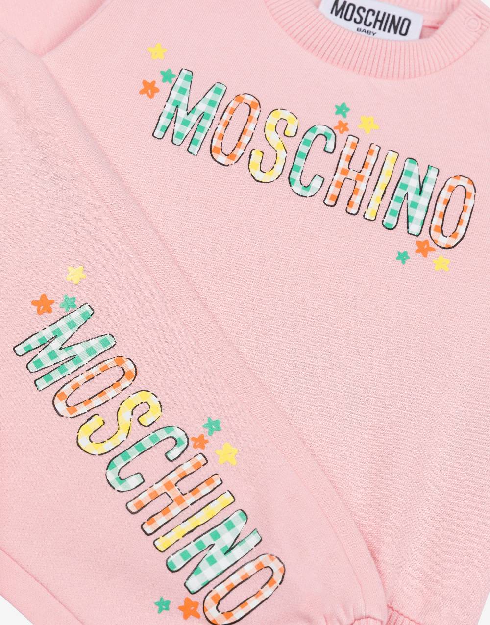 Love Moschino Completo tuta in felpa Check & Stars Logo Soddisfazione Garantita