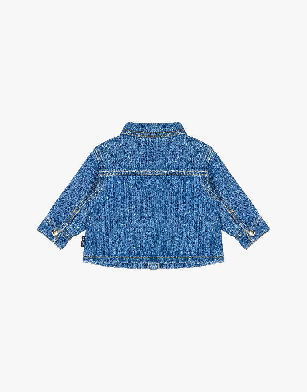 Love Moschino Camicia in denim stretch Teddy Patch Economico