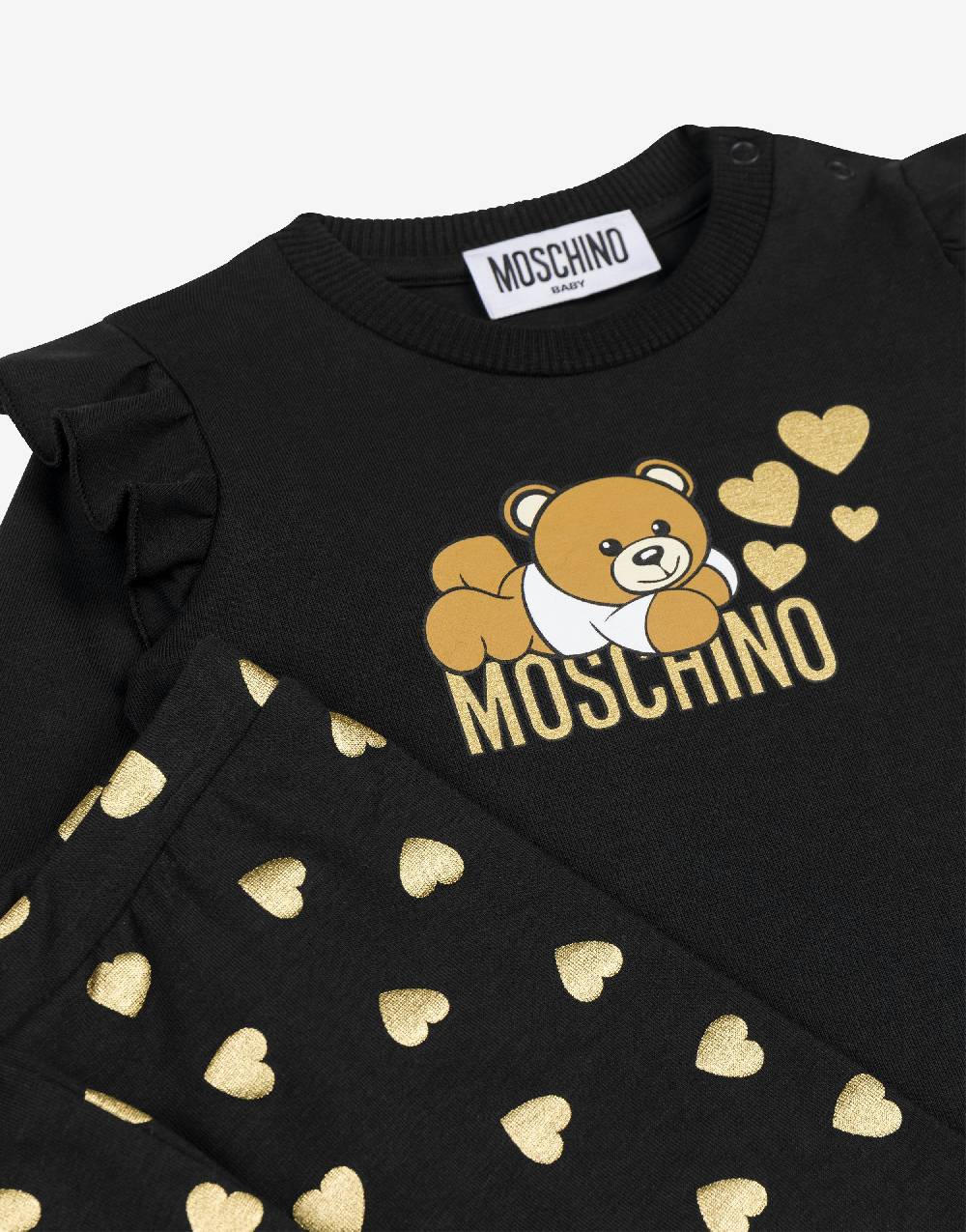 Love Moschino Completo t-shirt e leggings in jersey Lovely Teddy Bear Vendita Calda