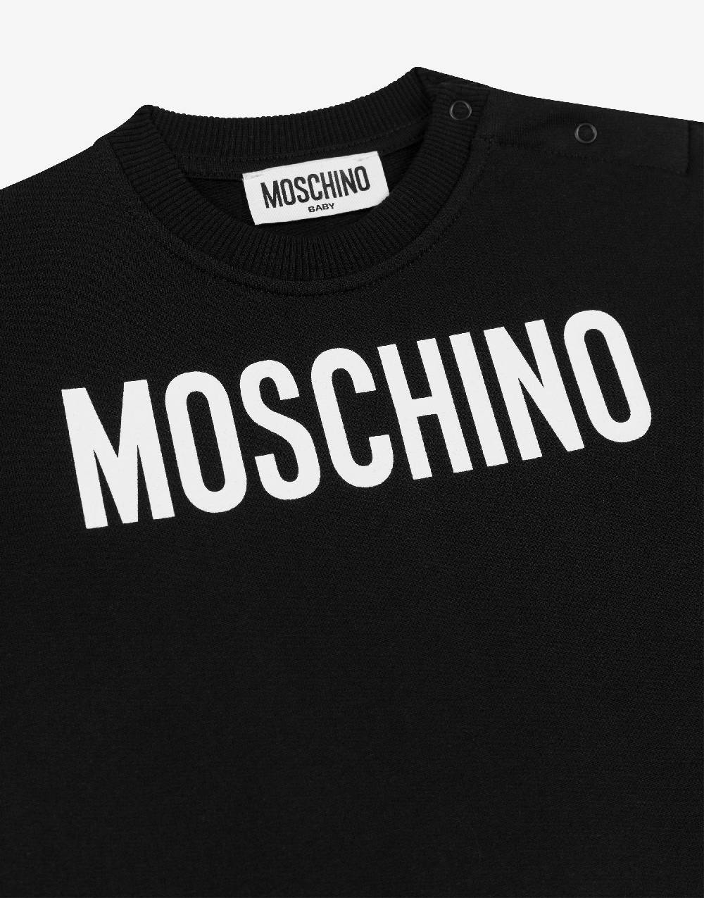 Love Moschino Felpa in cotone Logo Print Fino al 55% di sconto