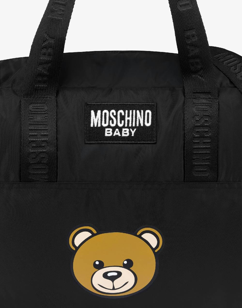 Love Moschino Borsa mamma in nylon Teddy Patch Negozio