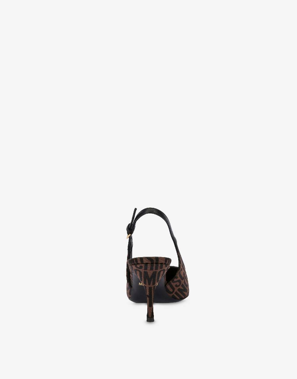 Love Moschino Slingback in nylon Allover Logo In Linea