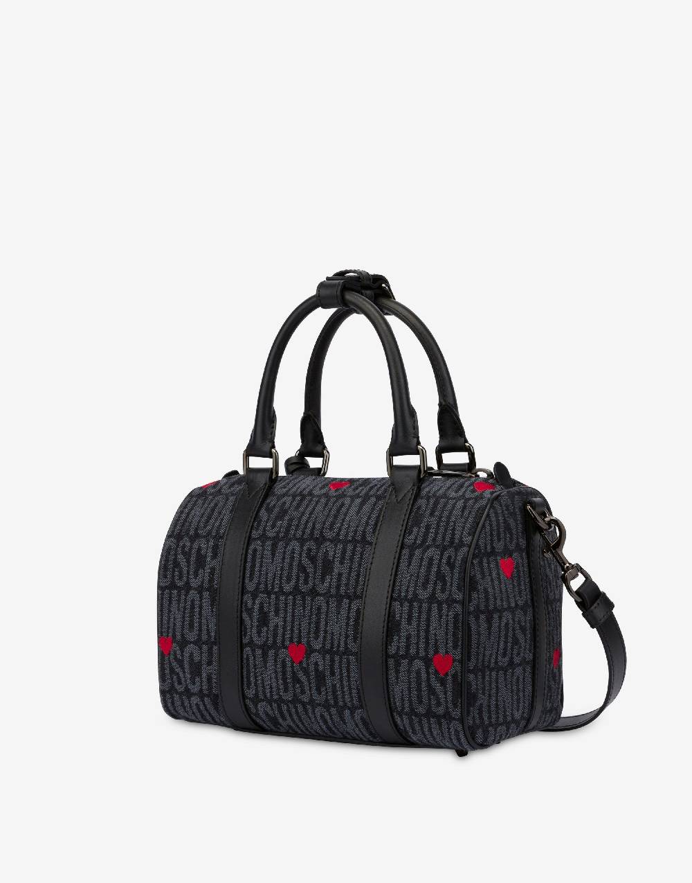 Love Moschino Borsa a bauletto con cuori Allover Logo Acquista Ora
