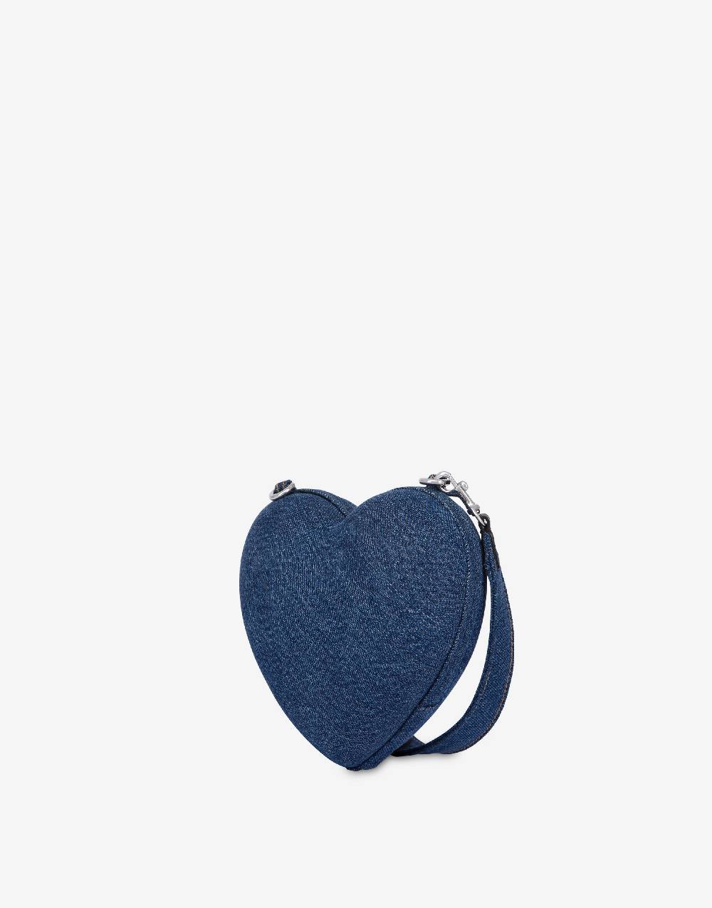 Love Moschino Moschino Heartbeat bag in denim con logo Offerte
