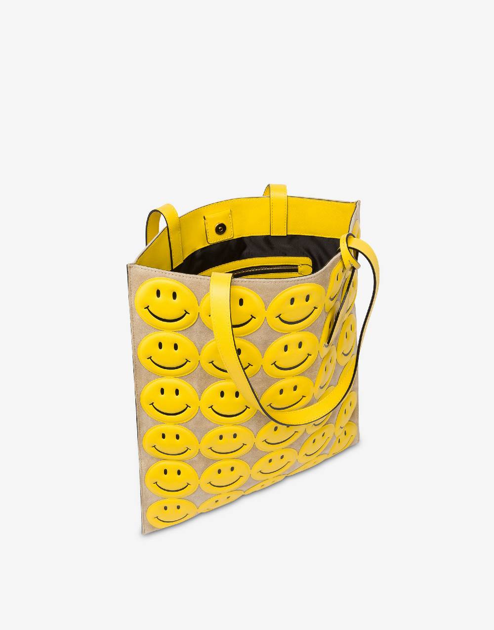 Love Moschino Shopper in crosta Allover Smiley® Nuova