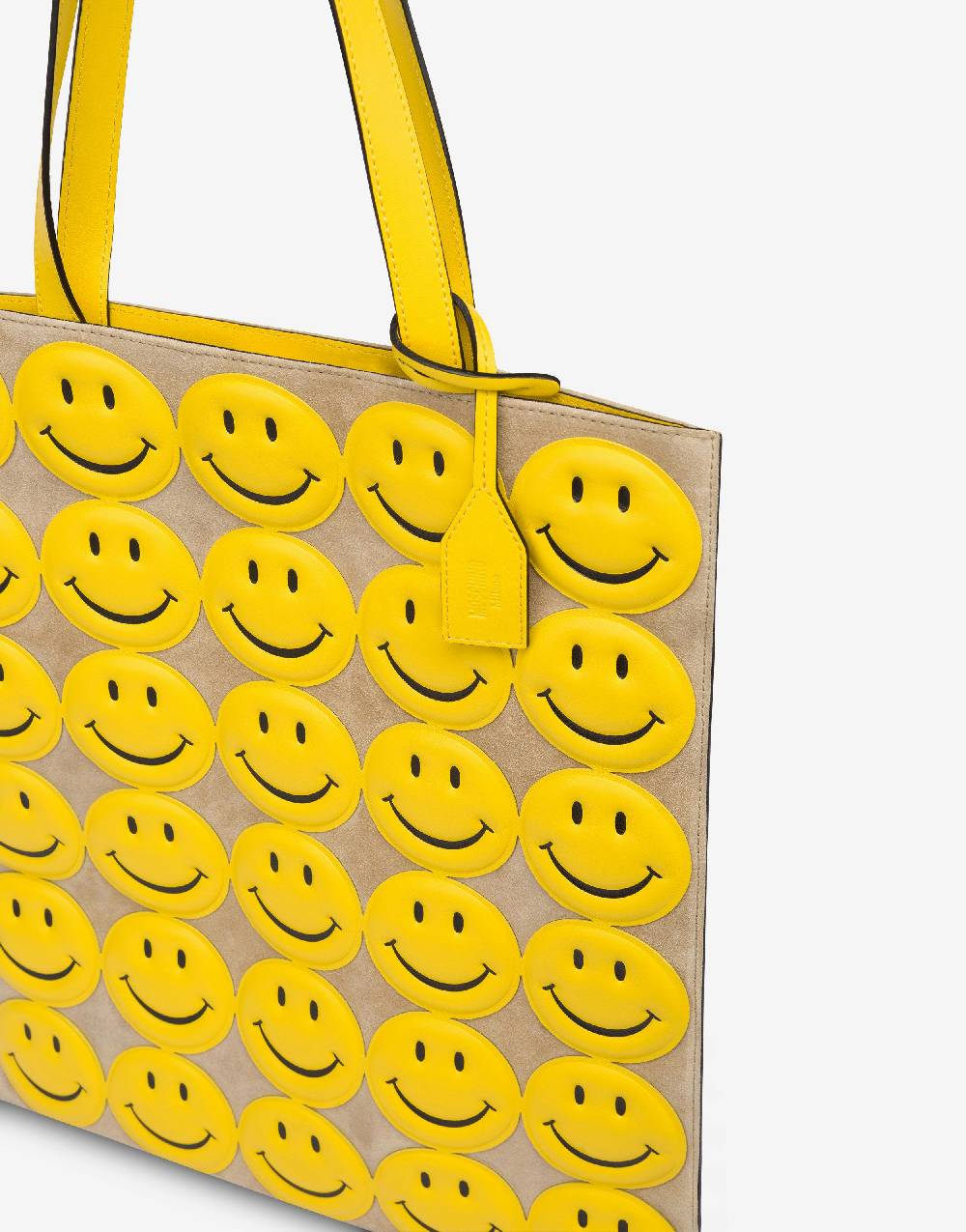 Love Moschino Shopper in crosta Allover Smiley® Nuova