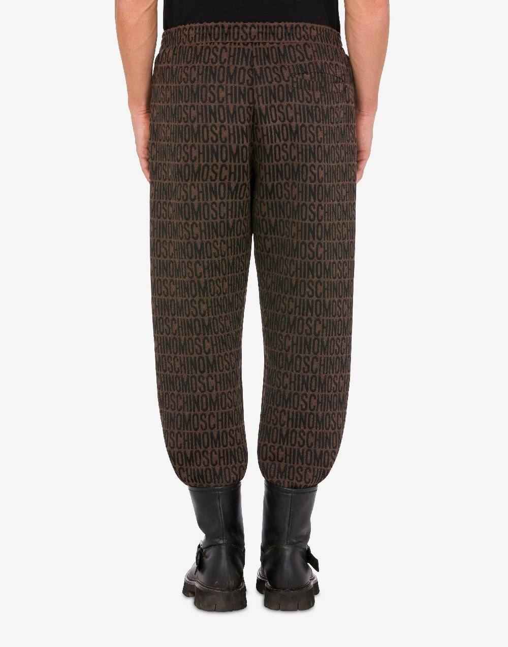 Love Moschino Jogging in felpa jacquard Allover Logo Soddisfazione Garantita