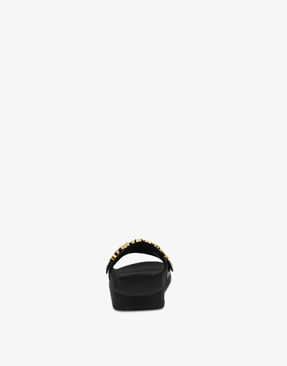 Love Moschino Slide sandal in PVC con logo Lettering Fino Al -60%