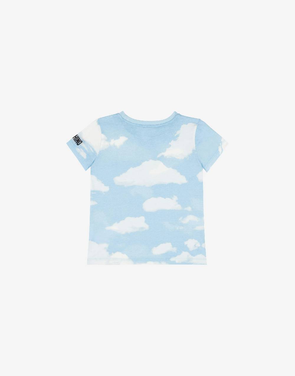 Love Moschino T-shirt in jersey Allover Clouds Economico